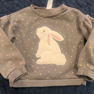 Textured Bunny gold star Carter’s top